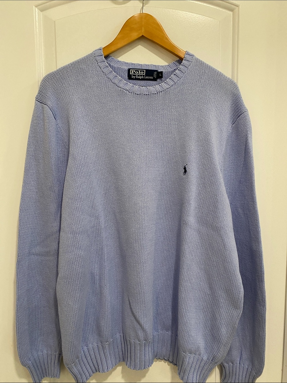 Polo by Ralph Lauren Pale Blue Crewneck Sweater
